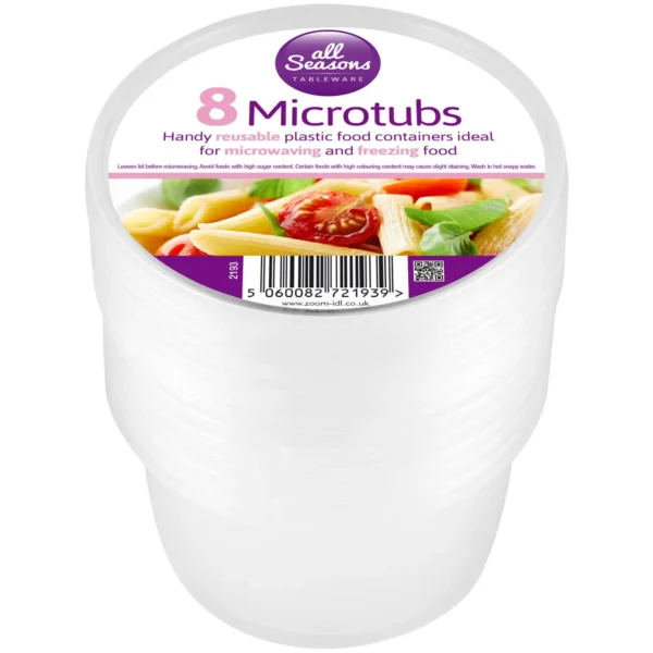 All Seasons Microtubs 550ml 8 Pack